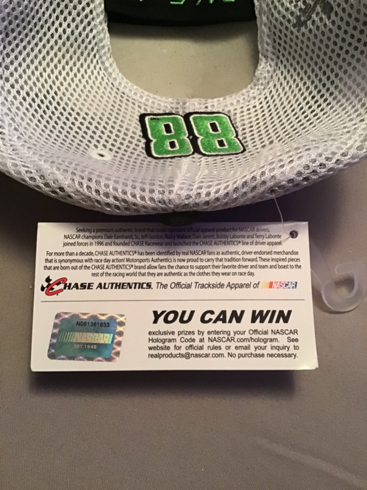 Vintage NASCAR Batman Dark Knight Hat Dale Earnhardt Jr Chase Mtn Dew Crew 2012