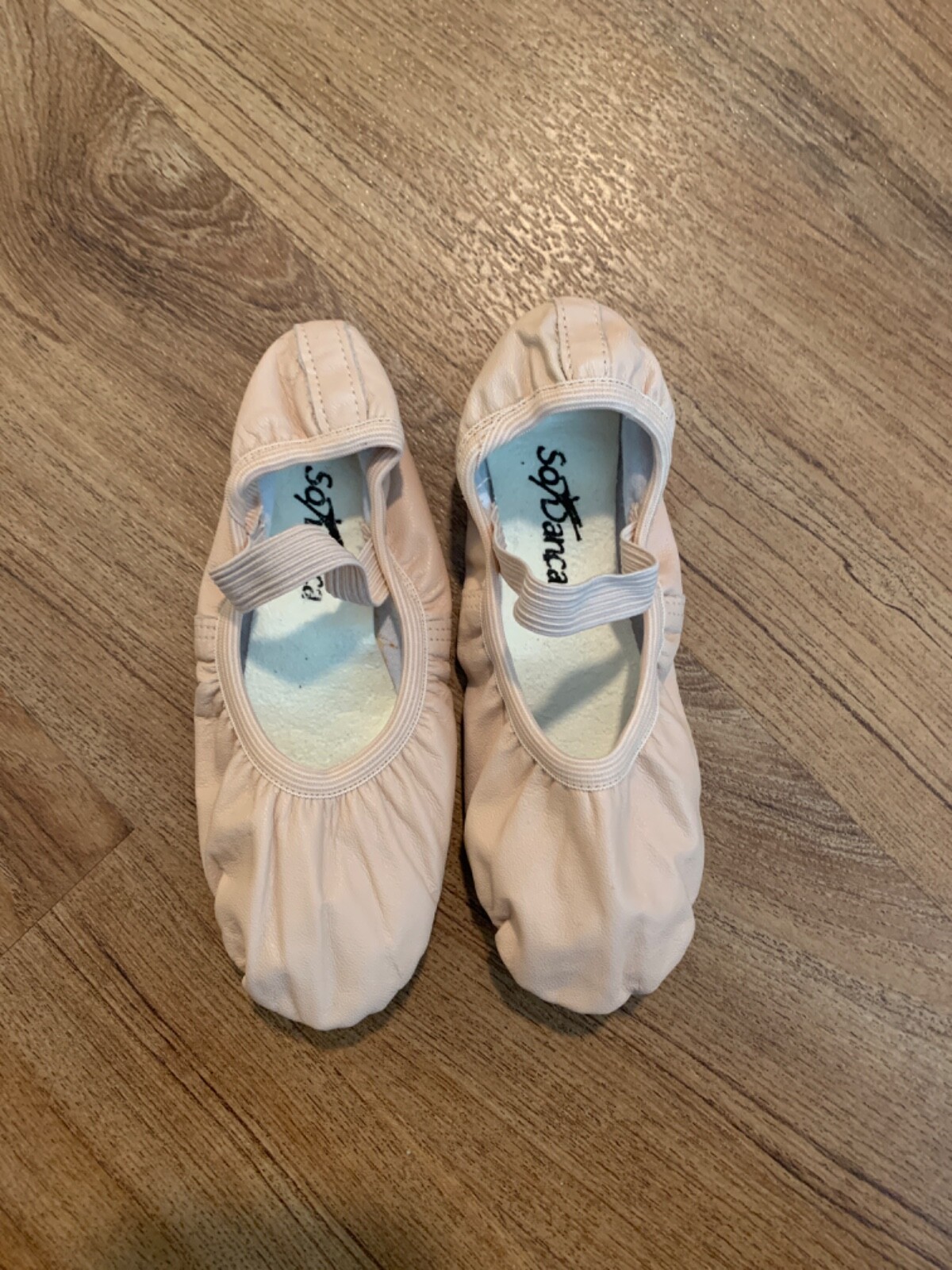 Ballet Shoe Full Sole Leather without Drawstring So Danca Pink various sizes