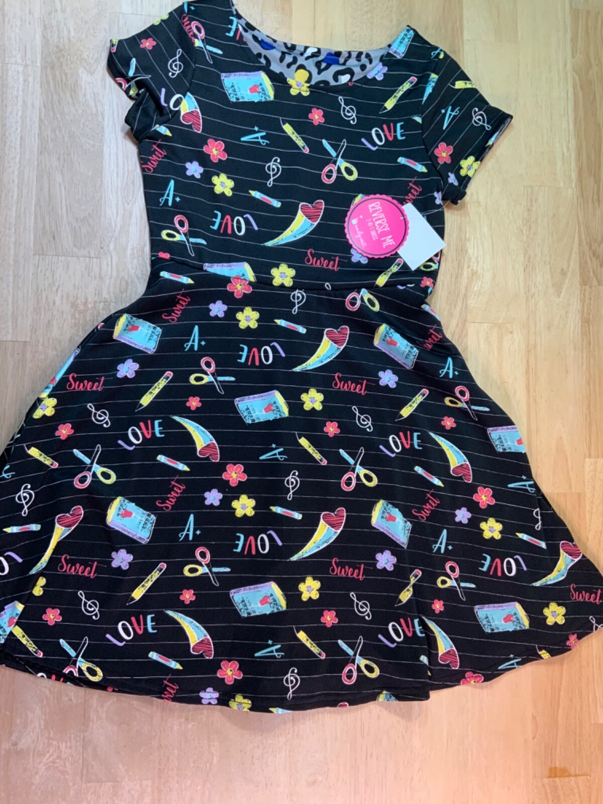 New Girl’s Emily West Reversible Dress School/Animal Themes–CUTE!!*
