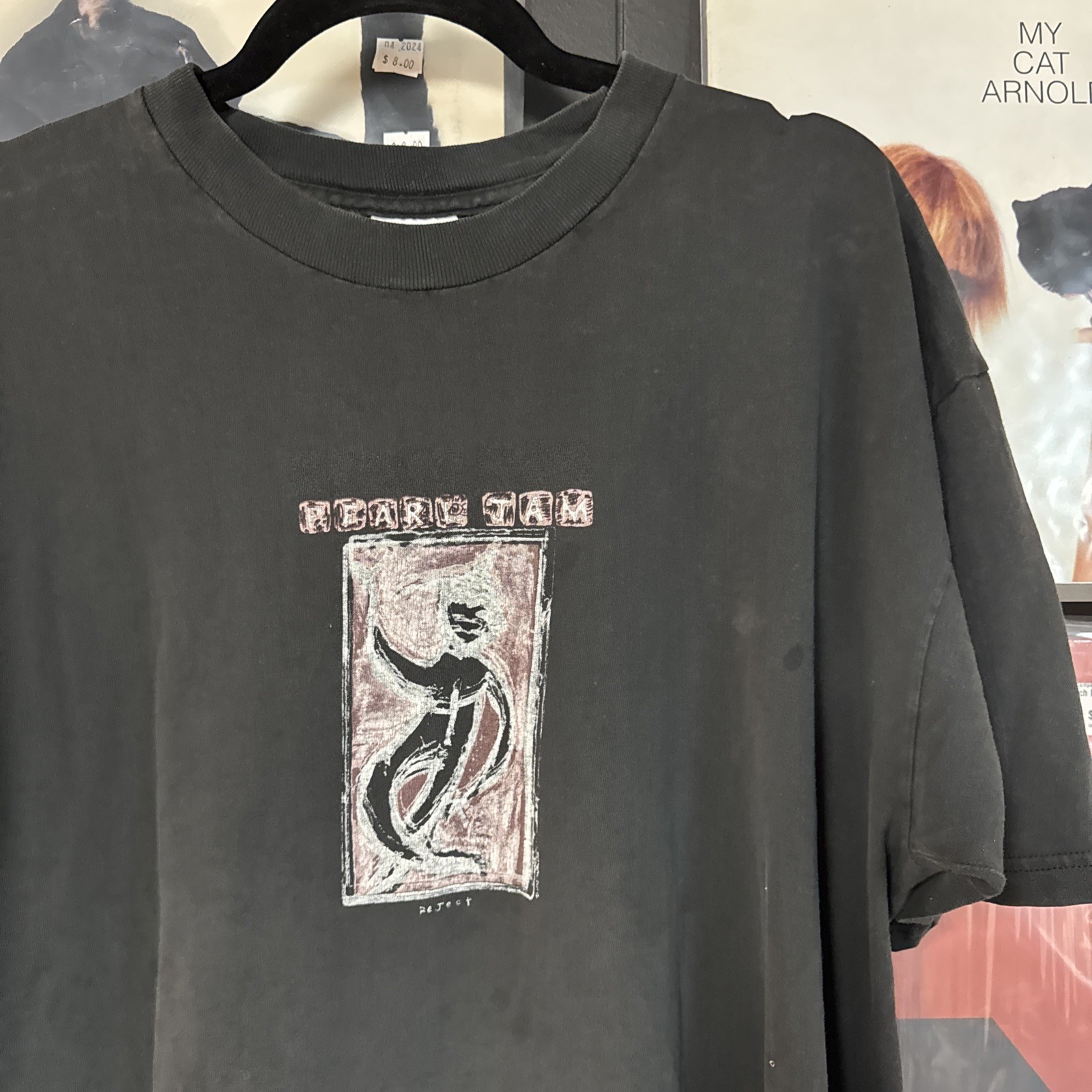 Vintage PEARL JAM t shirt L/XL Reject Early 90s Grunge Alt rock Band Tee