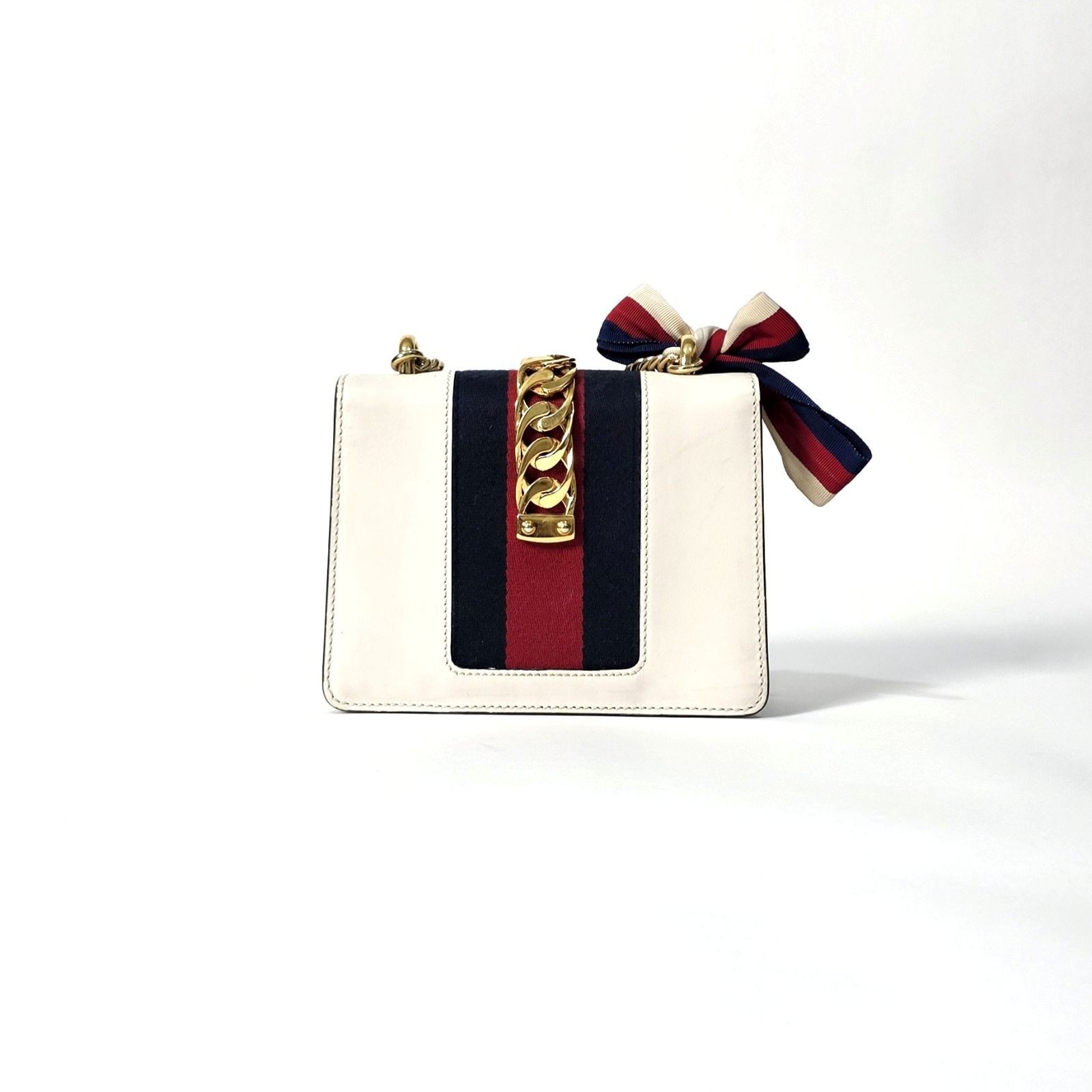 Gucci Slyvie Off White Flap Bag 19x13x6cm Serial number: 431666493075