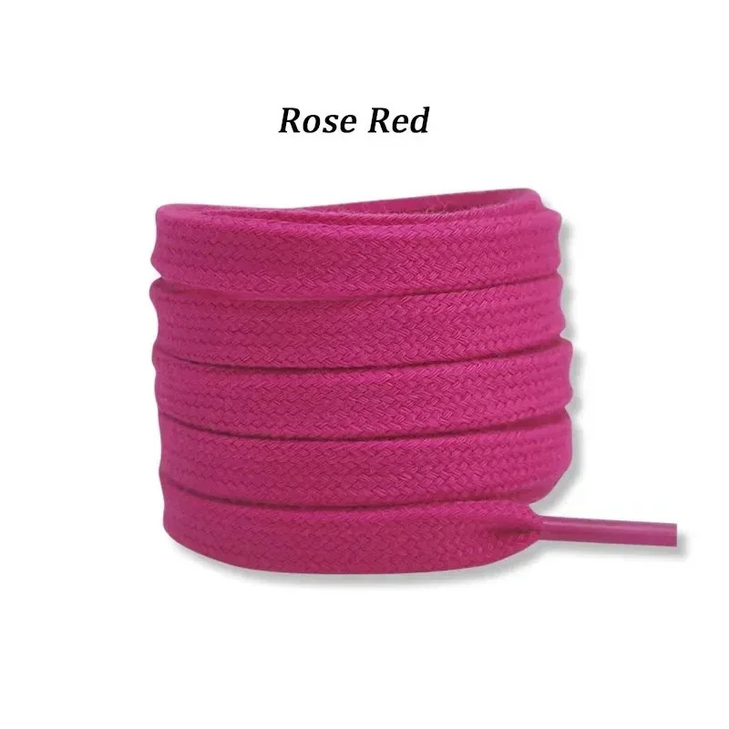 New Flat Shoelaces for Sneakers Quality Cotton Shoelaces 0.8cm Width Laces High-