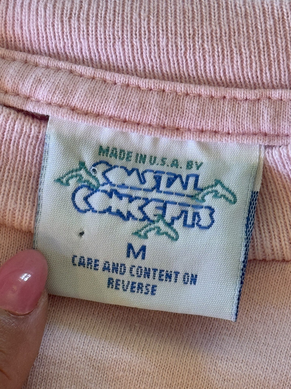 Vintage Y2K Mr Bubble Cotton T Shirt Bubble Bath Soap 90s Cropped Pink Medium
