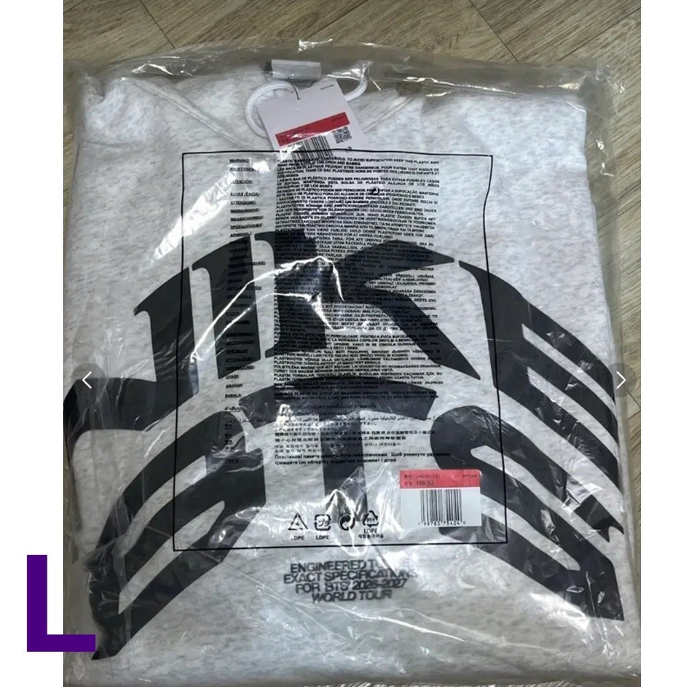 NIKE x BTS ARIRANG Korea Limited Grey Hoodie Original Merch Size L