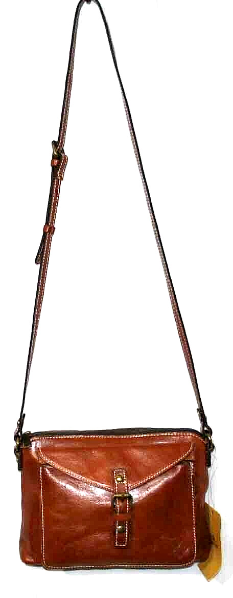 Patricia Nash Avellino Crossbody Organizer – Heritage Leather Color tan $169
