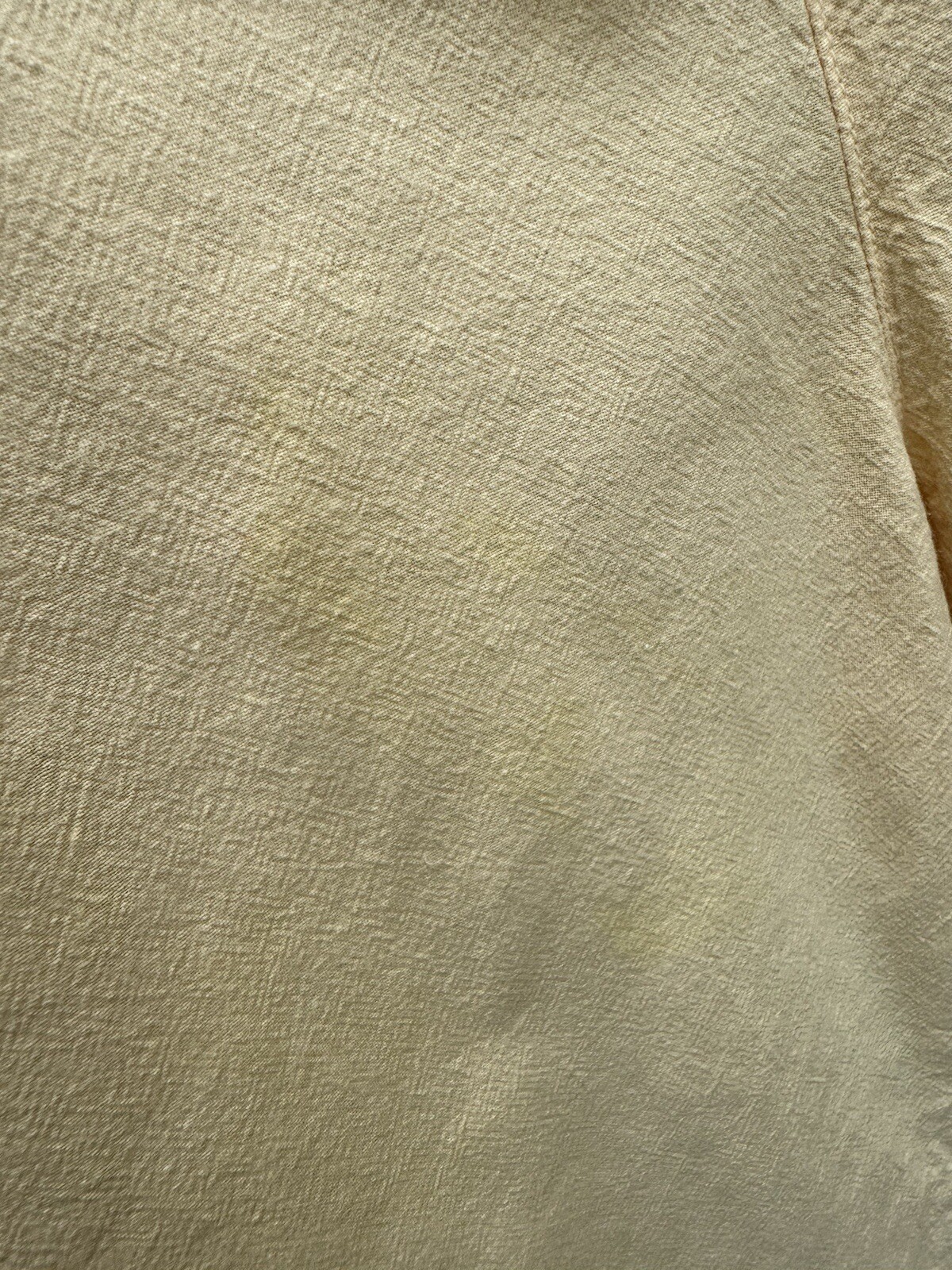 Classic Elements Butter Yellow Capri Pants Summer Vacation 90s Y2K 100% Cotton