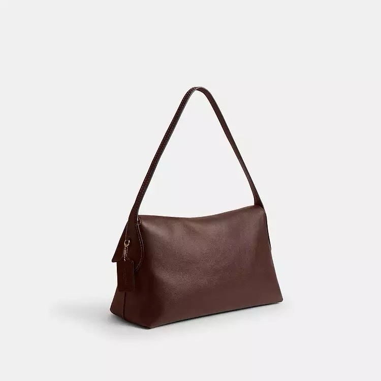 NWT Coach Chelsea Shoulder Bag Natural Grain Leather Maple Brown Brass CDS62