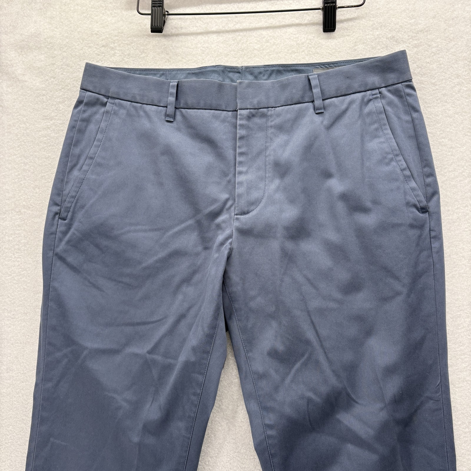 Bonobos Chino Pants Mens 33×30 Blue Stretch Straight Flat Front Preppy