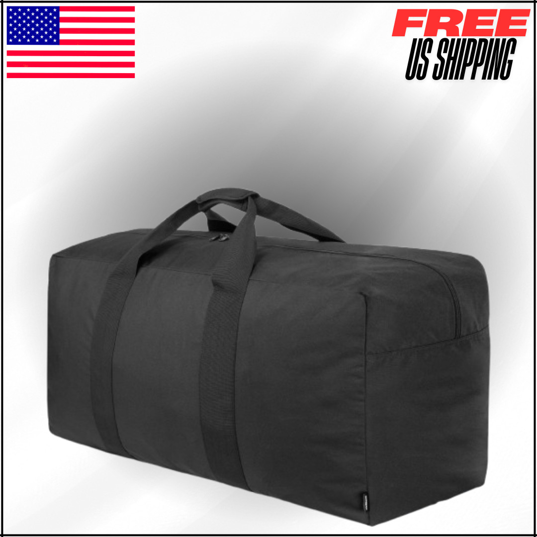 Duffle Bag for Men Storage Foldable Weekender Overnight Camping 100L Black