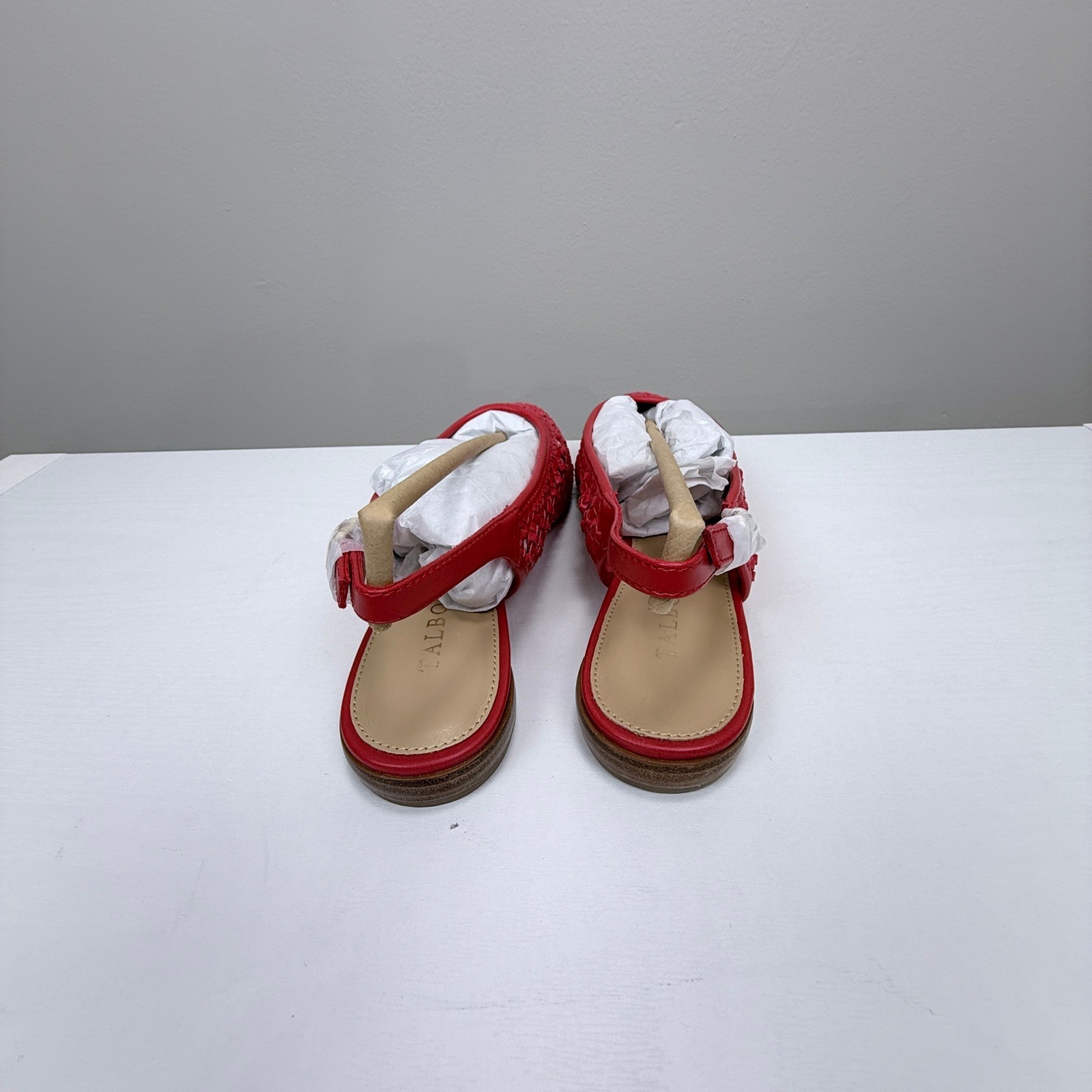 Talbots Edna Woven Slingback Flats Women 8M Red Pepper NIB Coastal Grandma,
