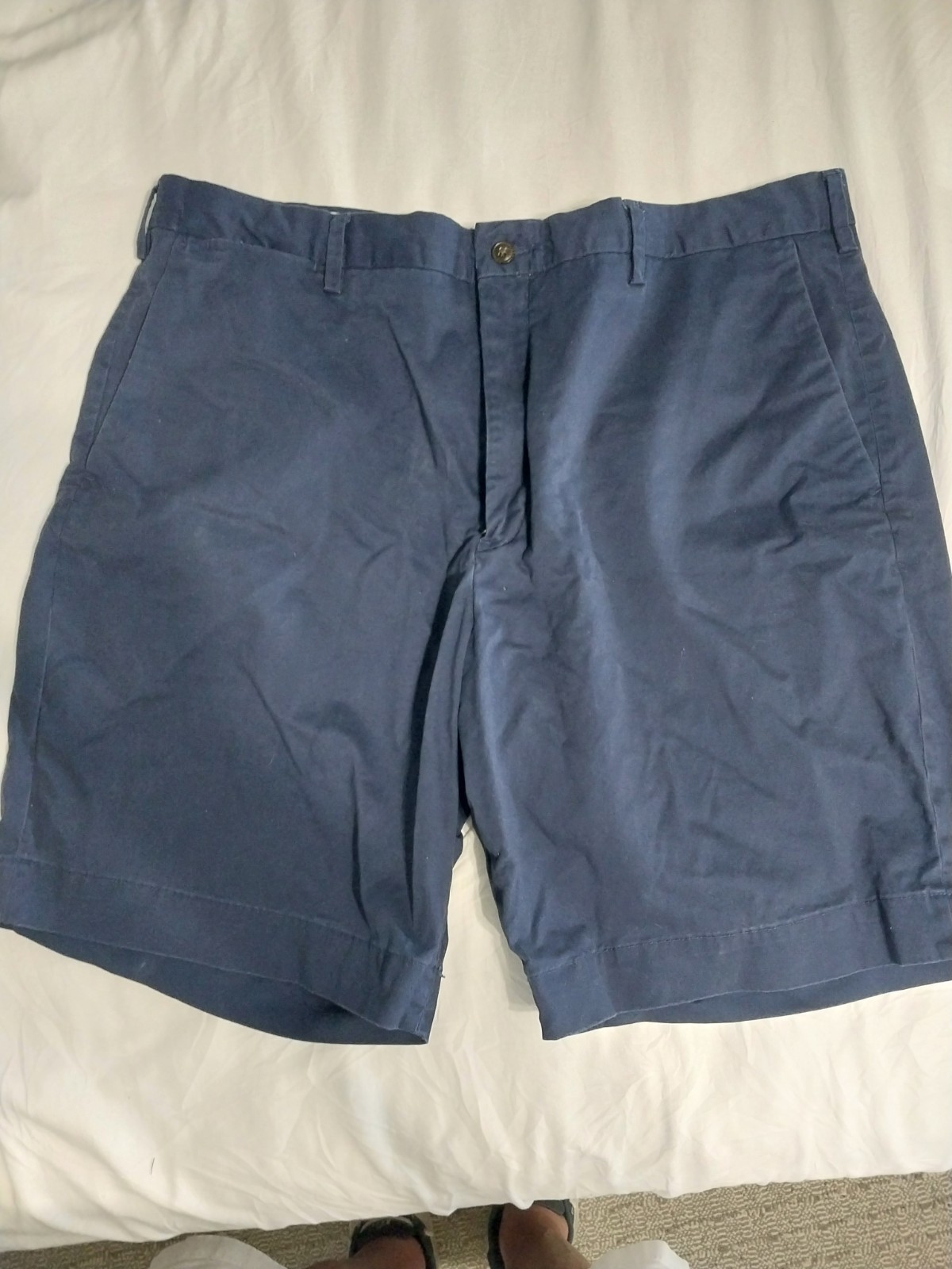 Polo Ralph Lauren Chino Stretch Classic Fit 9″ Shorts Men’s Size 40 Navy Blue