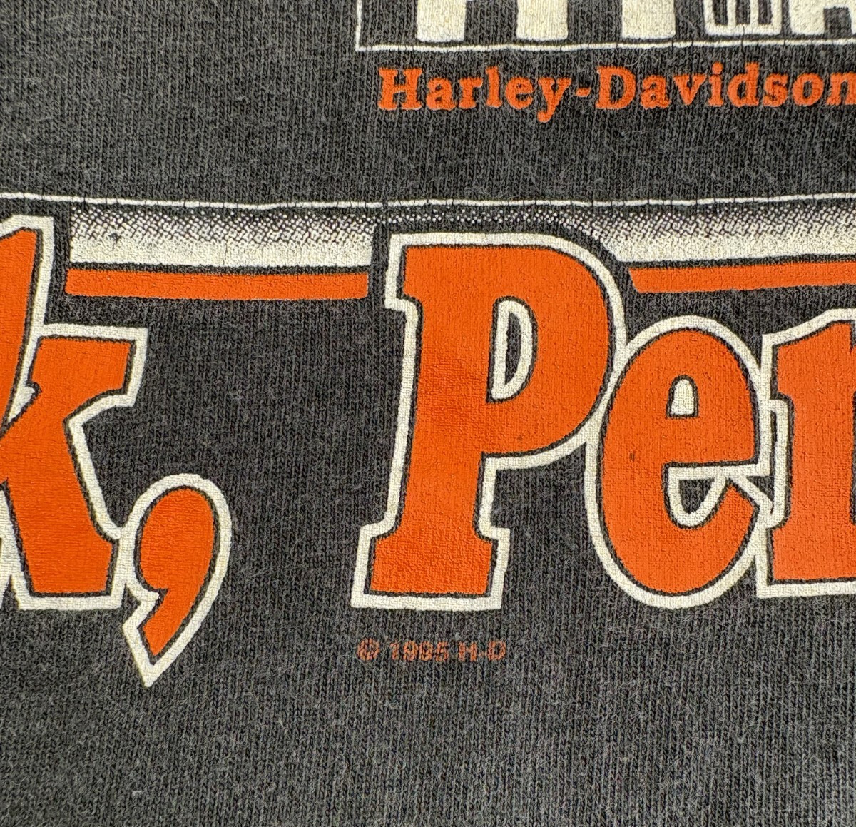 Vintage 90s York, Penna Harley Davidson Shirt Single Stitch Motorcycle Biker Tee