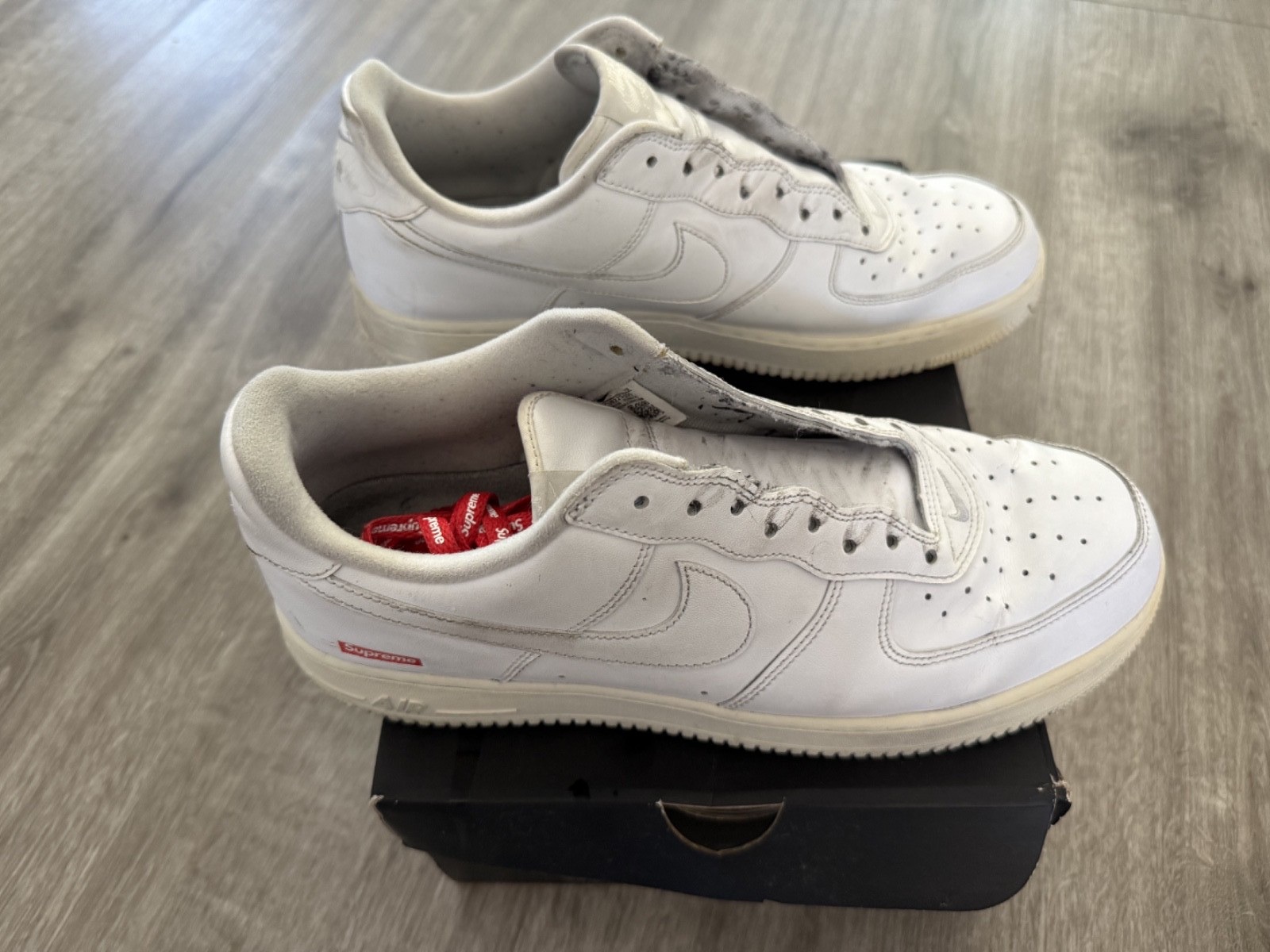 NIKE Air Force 1 SUPREME Low Box Logo – Size 11
