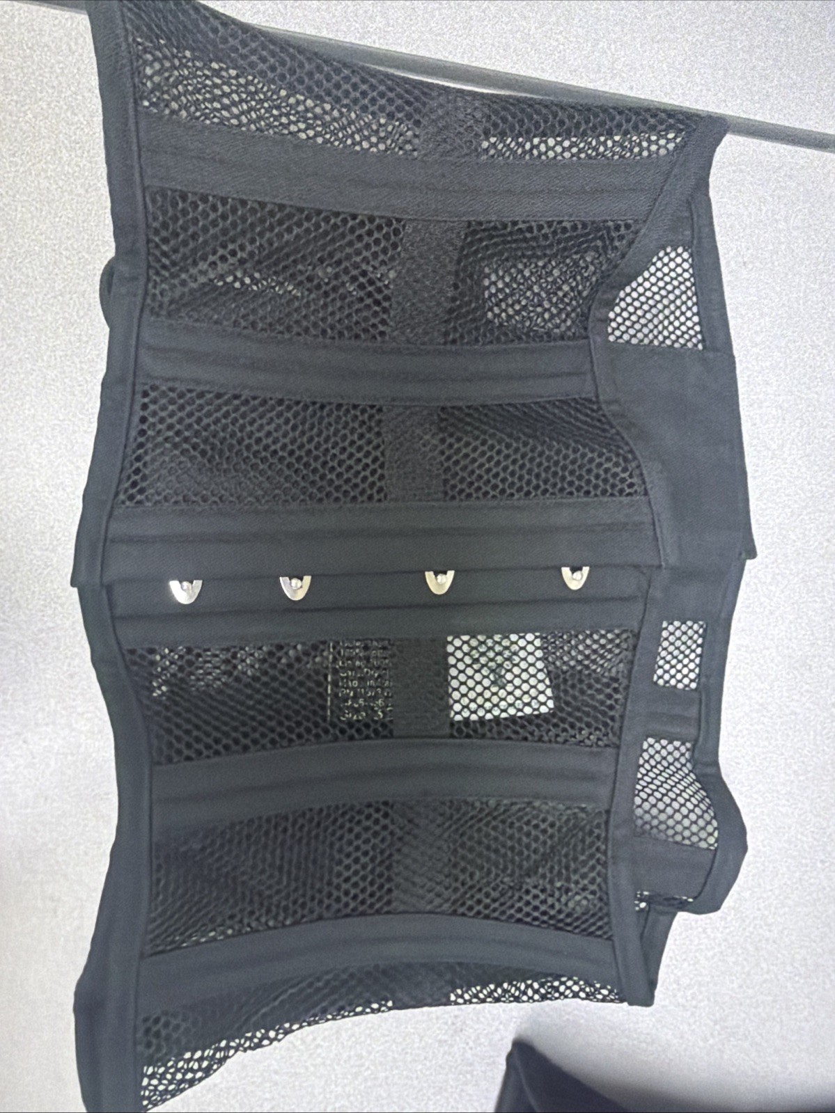 426 Size 32” Standard Black Mesh Steel Boned Underbust Corset