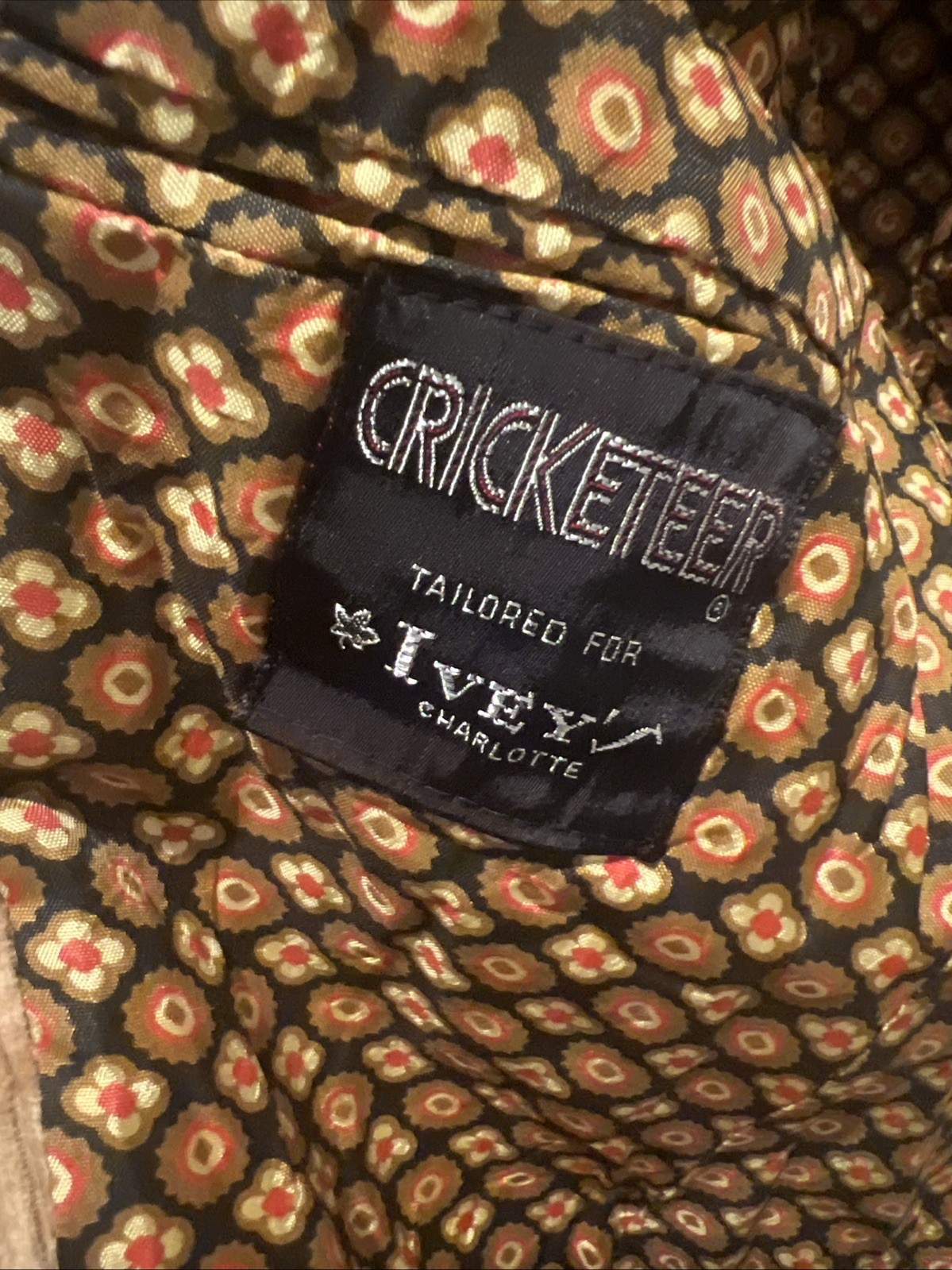 VTG Cricketeer Blazer Mens Corduroy Sports Coat + Pants Themed Party