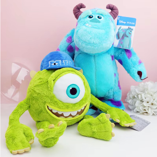 Blue & Green Monster Plush Toy Set Soft Stuffed Animal Doll Birthday Gift