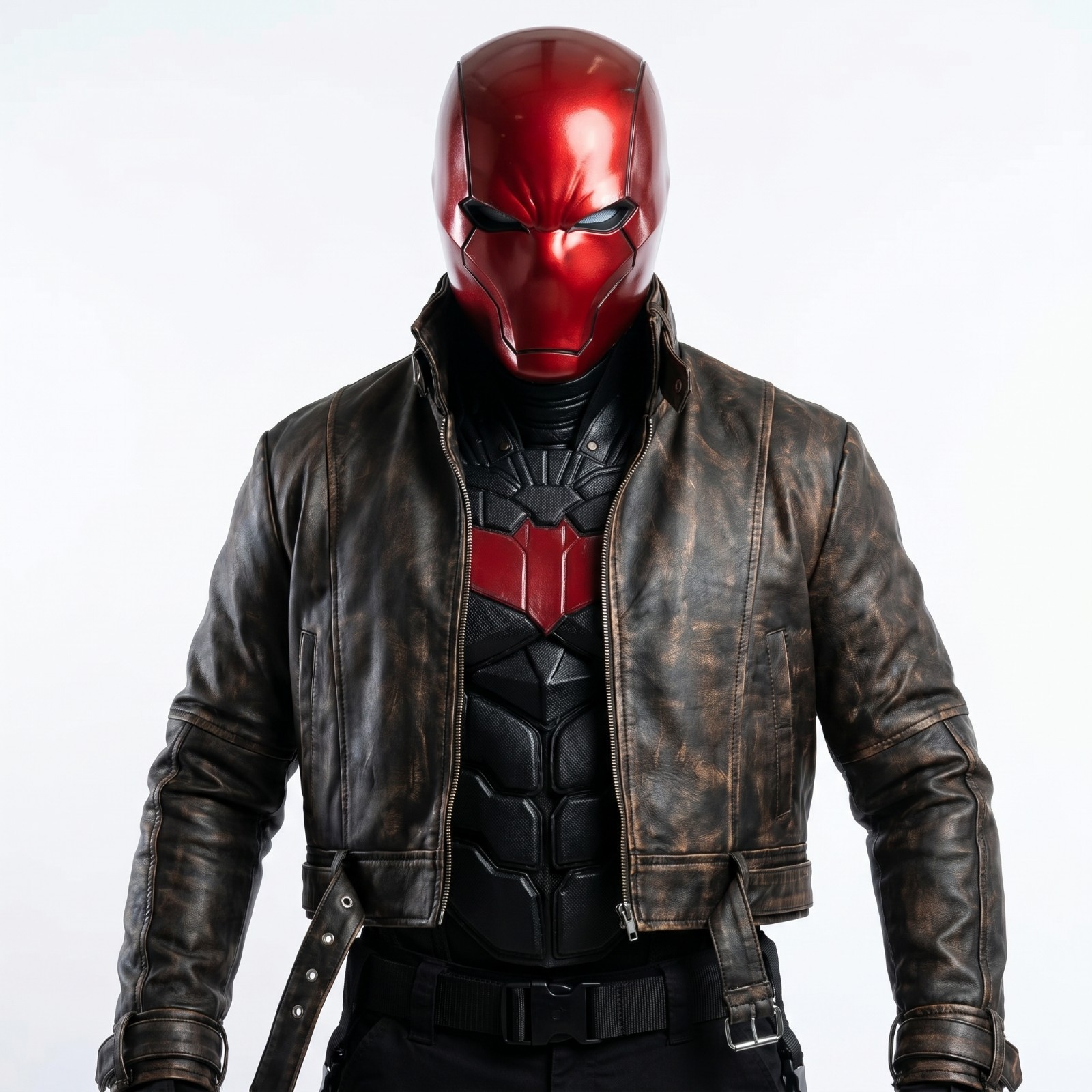Red Hood Jason Todd Leather Jacket Costume