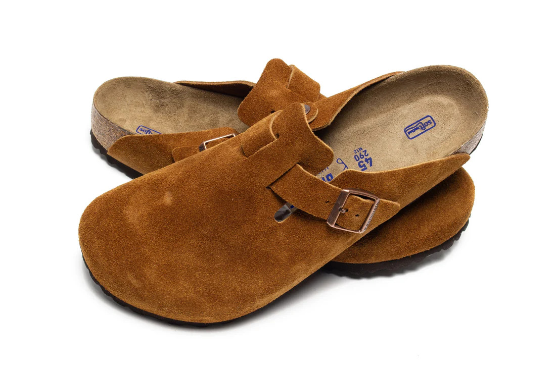 Birkenstock Boston Soft Footbed Clogs Mink Suede Shoes Size EU 37-45
