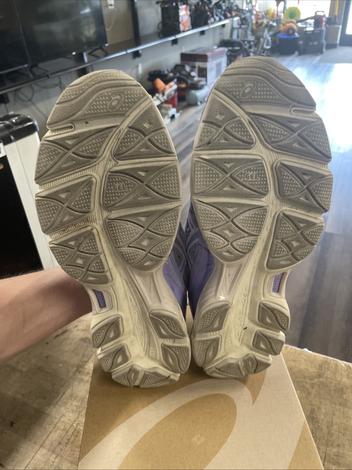 Asics Gel NYC Piedmont Grey/blueberry Sz10