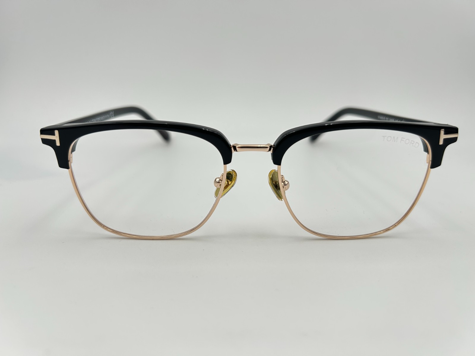 Tom Ford Sunglasses TF5683-B 001 Black Gold Gray 54 18 145 Clip on Blue light