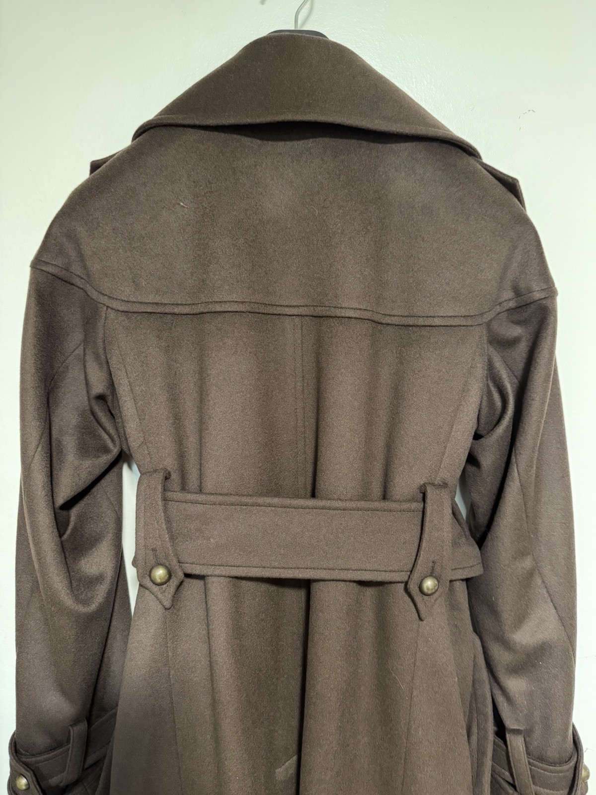 Yves Saint Laurent ‘Rive Gauche’ Cashmere Coat. Brown. New. FR 42. IT 44/46. M/L
