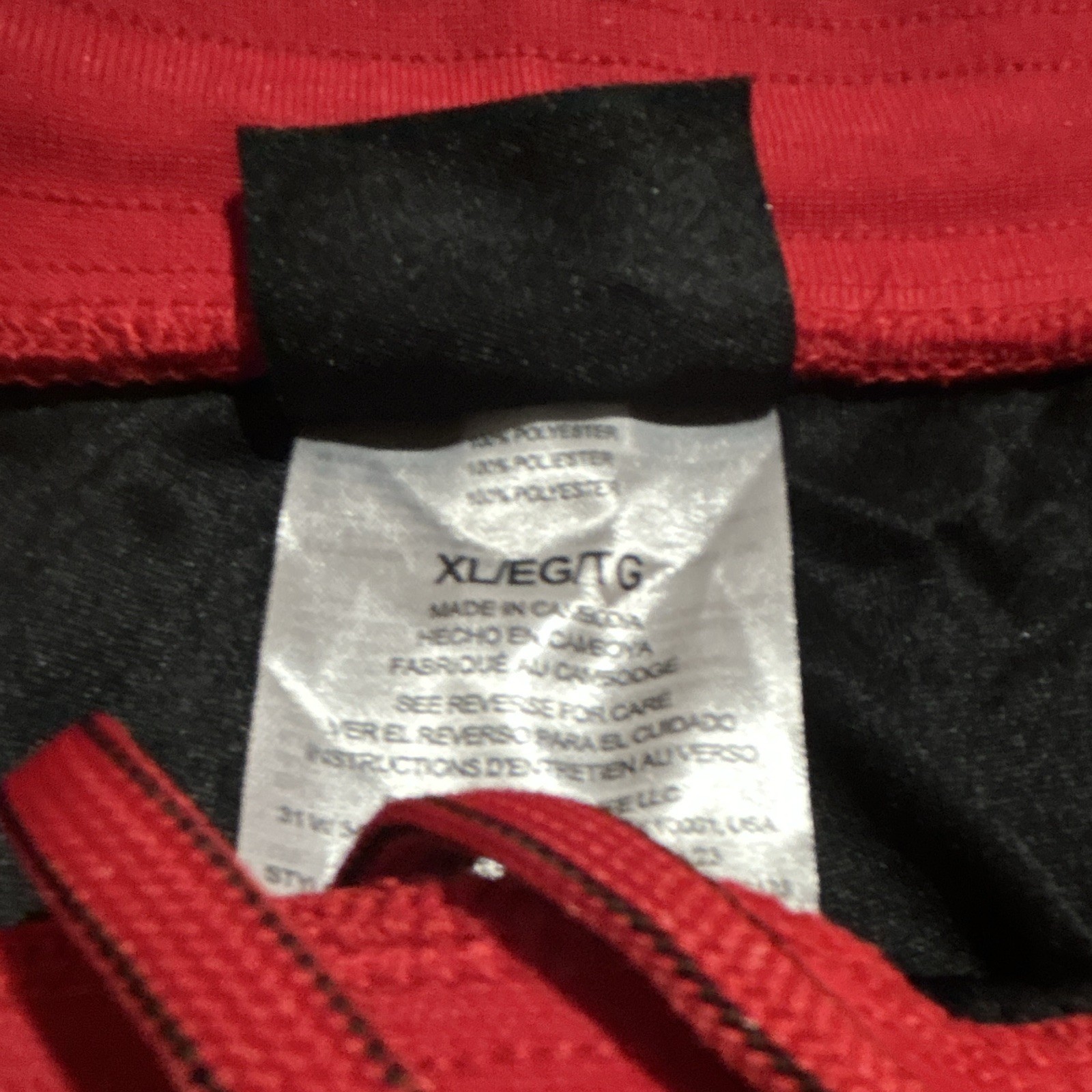 AND1 Men’s Breathable Mesh Basketball Shorts Drawstring Black/Red/White XL
