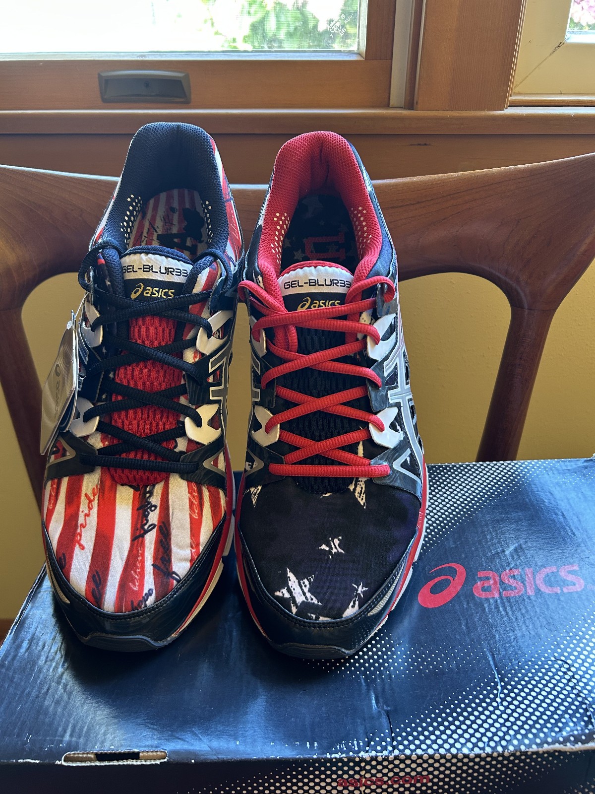 Asics Mens Gel-Blur33 2.0 USA Olympic Edition, Excellent Condition, Mens Size 11