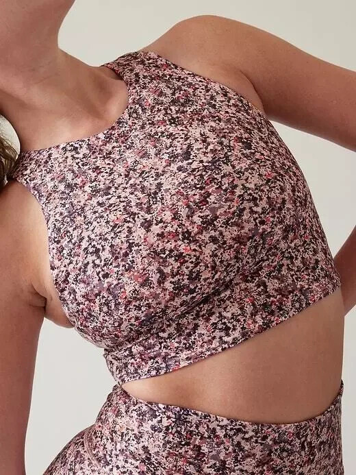 Athleta Conscious Printed Crop D-DD-Texture Sunset-Size XS-NWOT