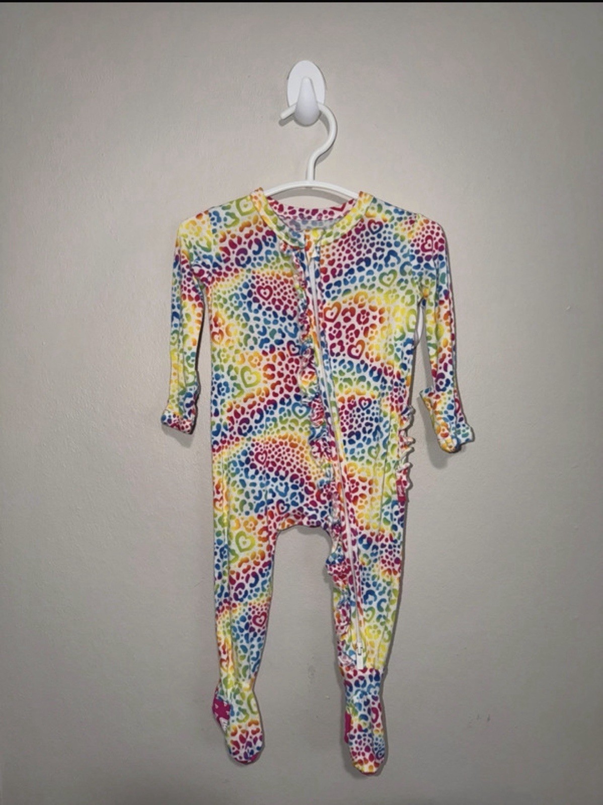 Posh Peanut Lisa Frank- Ruffle Footie (0-3M)