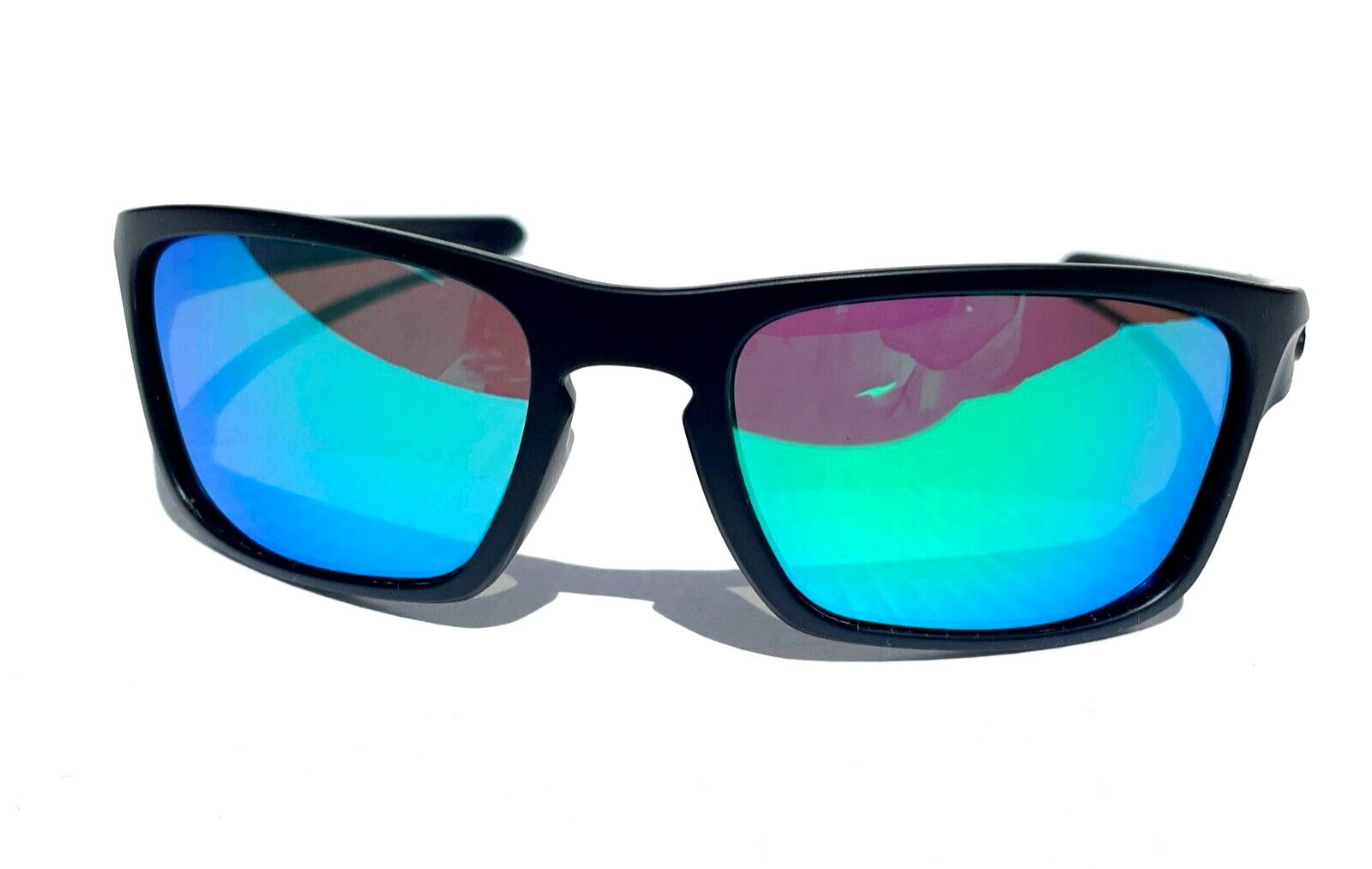 NEW Oakley SLIVER STEALTH Matte Black POLARIZED Galaxy Jade Lens Sunglass 9408