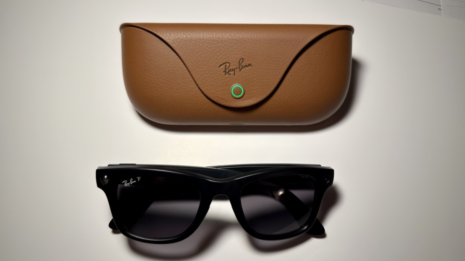 No Front Led Light Modded Ray-Ban Met Wayfarer Matte REG Frame Polorized GEN1