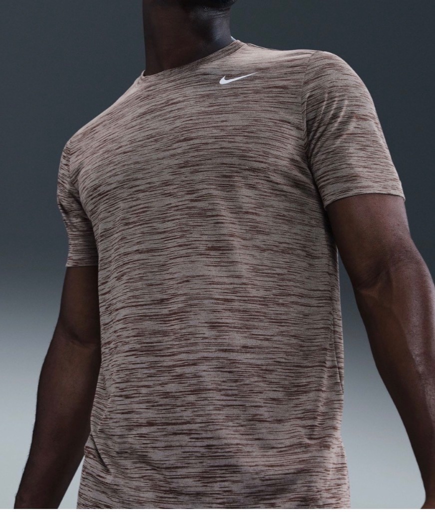 NIKE MENS DRI-FIT LEGEND VENEER T SHIRT BROWN SIZE L FQ3808-237