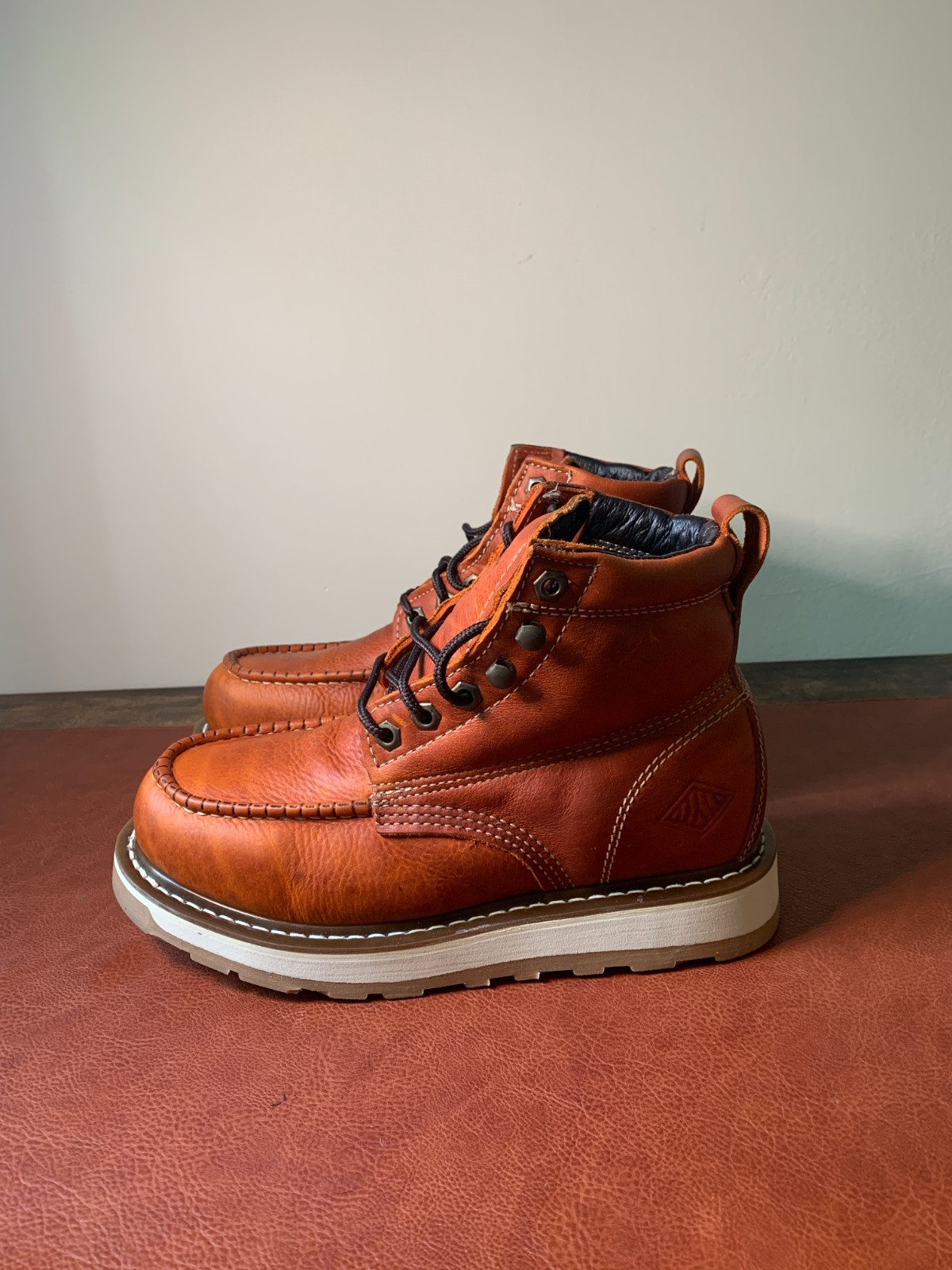 Bonanza Frontier Dual 6″ Moc Toe Goodyear Welted Boots US 7.5