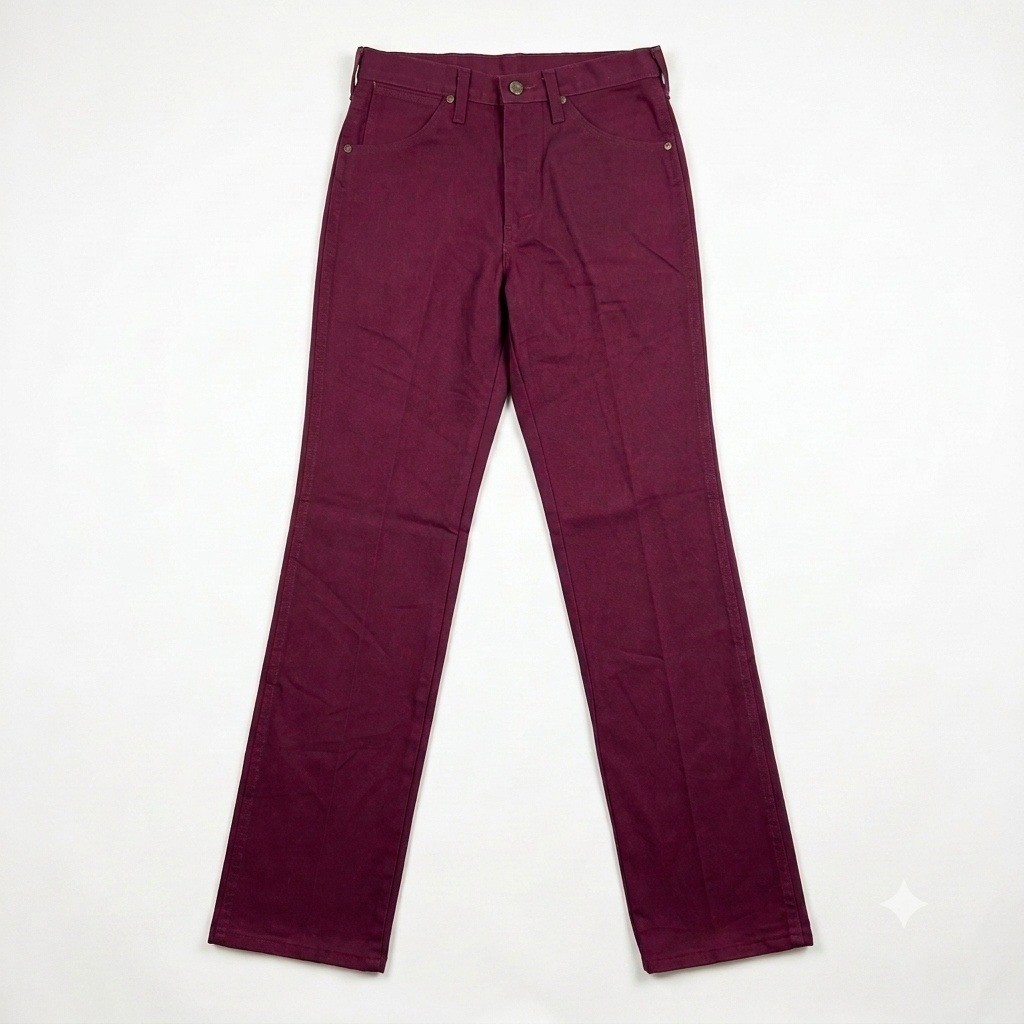 NWOT Vintage Wrangler 936CWE Cowboy Cut Slim Fit Maroon Jeans USA 28×32