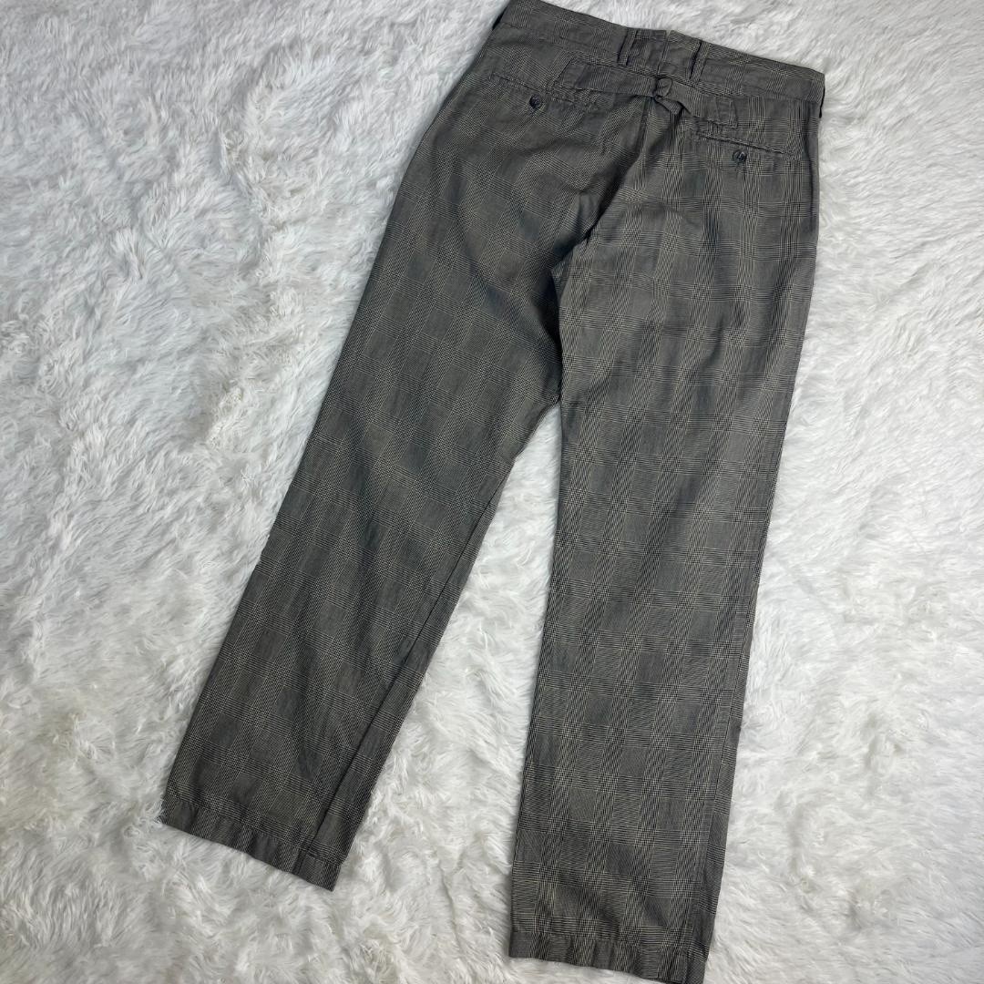 Engineered Garments Glen Check Cinch Pants 32 USA Made Cotton Check Trousers F/S