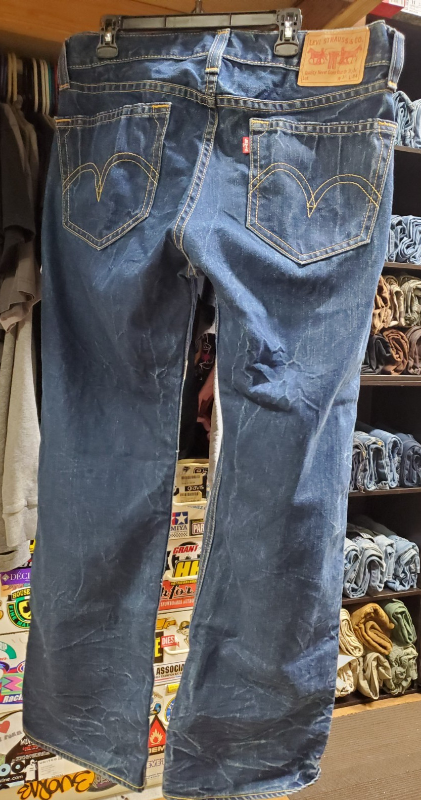 LEVI’S TYPE 1 Real Loose Jeans 36×34 Baggy Skate Indigo Blue Vtg Wide Leg
