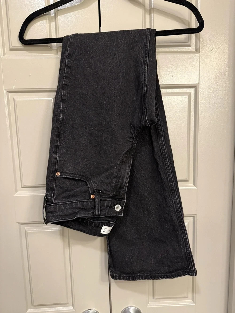 Abercrombie & Fitch The Bootcut Mid Rise Black Jeans Size 27 Long