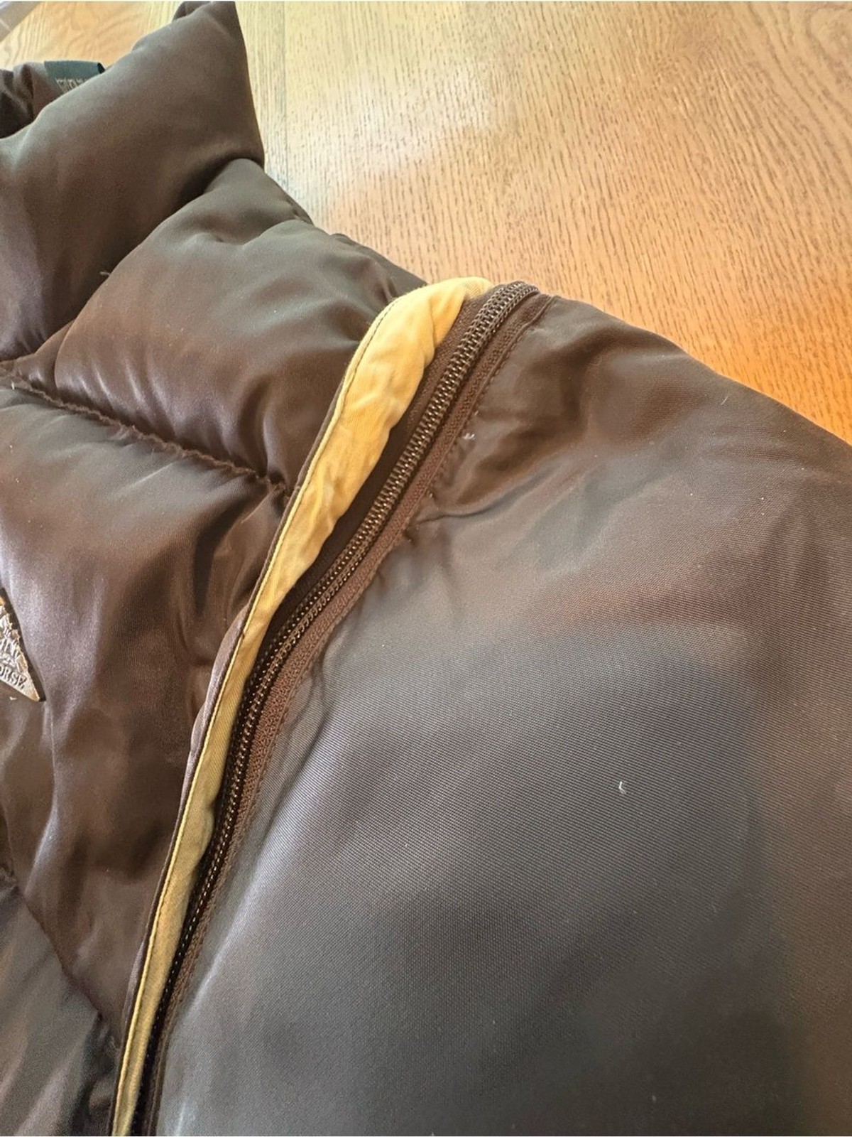VINTAGE MOUNTAIN HORSE Black Down Puffer Jacket Vest Zip off Sleeve Equestrian S