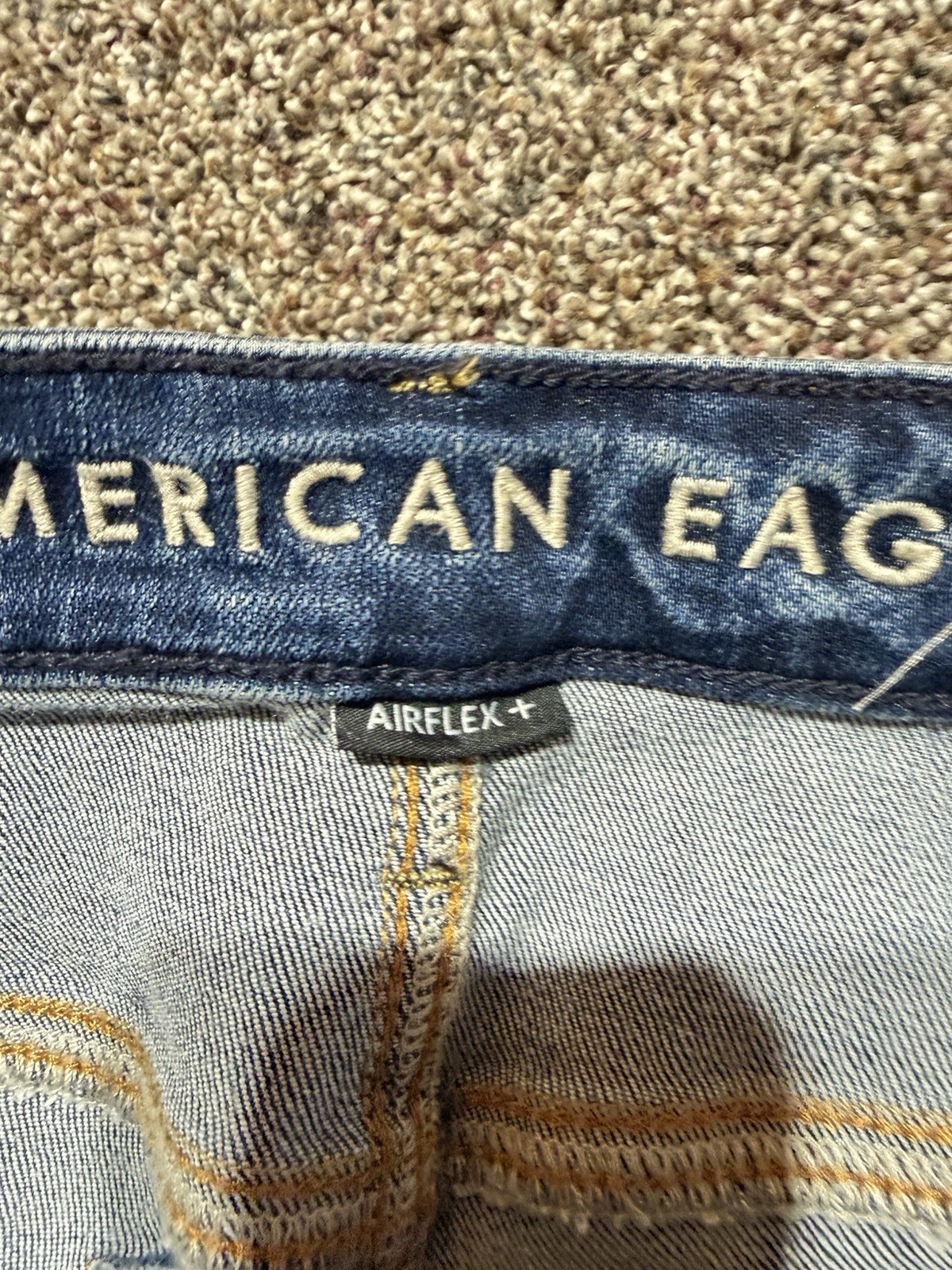 American Eagle Men Jeans Size 30 Blue Denim 30X34 Slim Air Flex Plus
