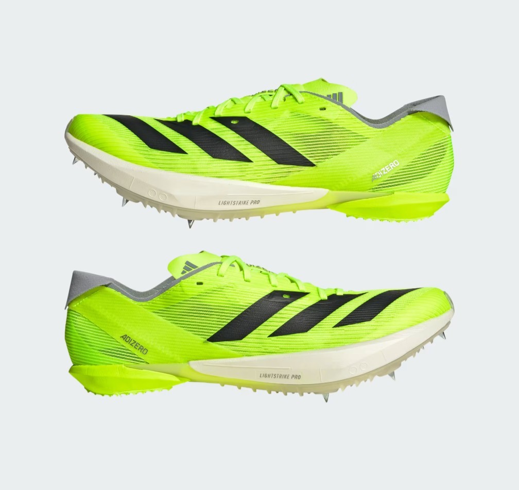 Adidas Adizero Ambition Track Cleats Men’s size 12.5 Lucid Lemon Black Shoes NEW