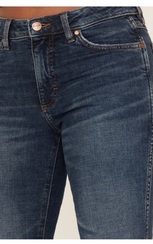 WRANGLER RETRO WOMEN 25×34 BAILEY HIGH RISE FLARE DENIM JEANS BELL BOTTOM NWT
