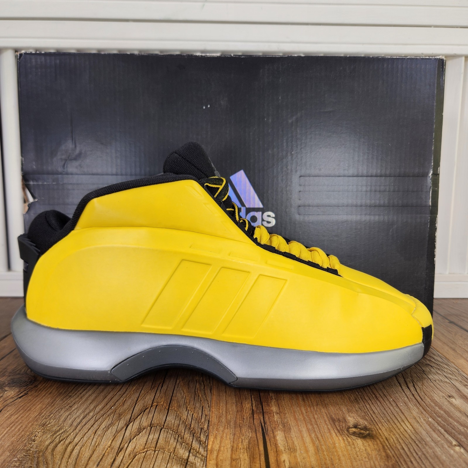 Adidas Crazy 1 Sunshine 2022 GY3808 Men’s 9 Yellow Kobe Bryant Basketball Shoes