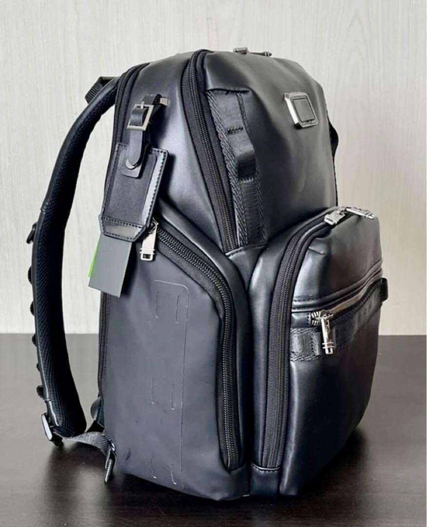 TUMI “Search” Fiber Leather Backpack New Waterproof