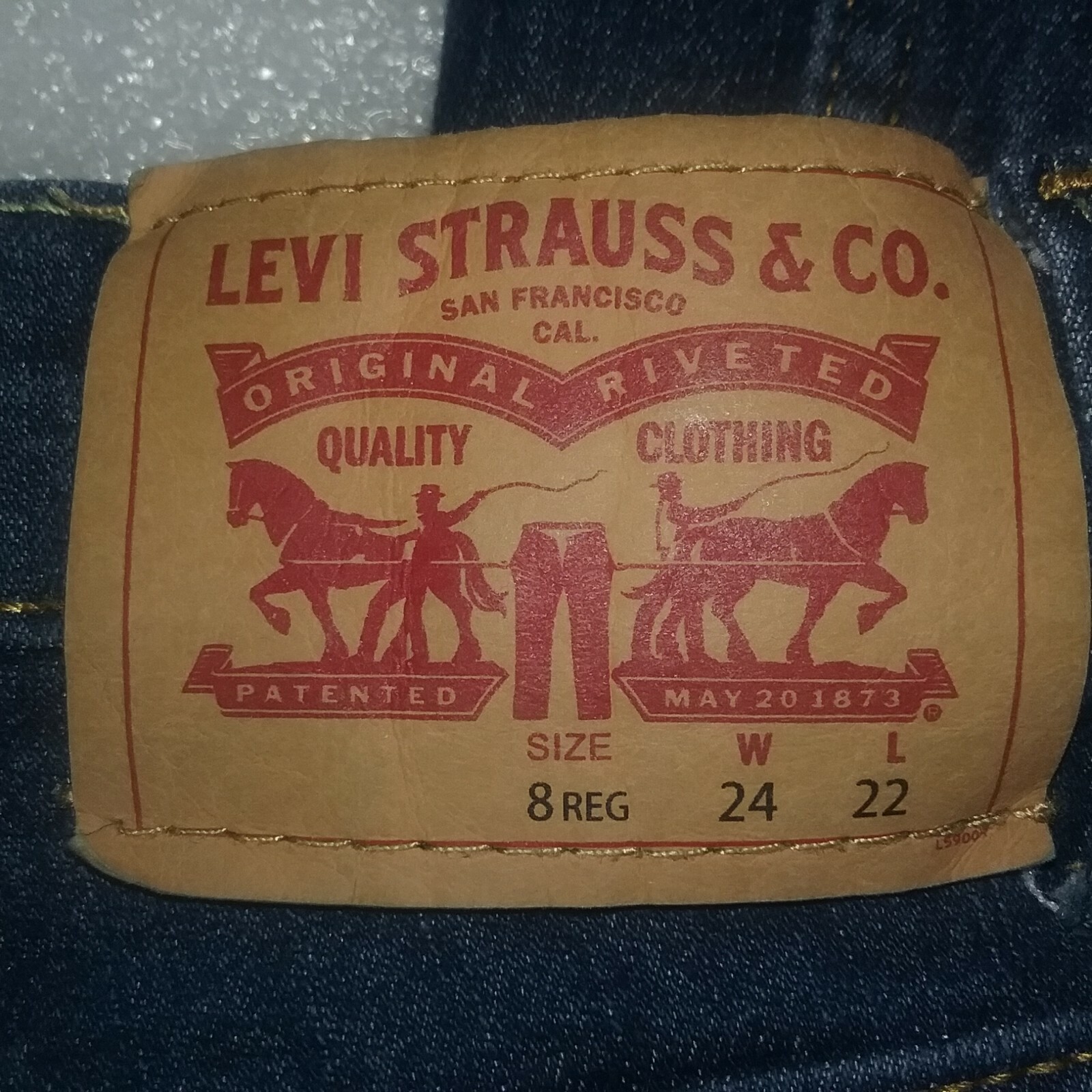 Levi’s 511 Slim Boy Jeans Size 8 Reg W24 x L22 Blue Denim