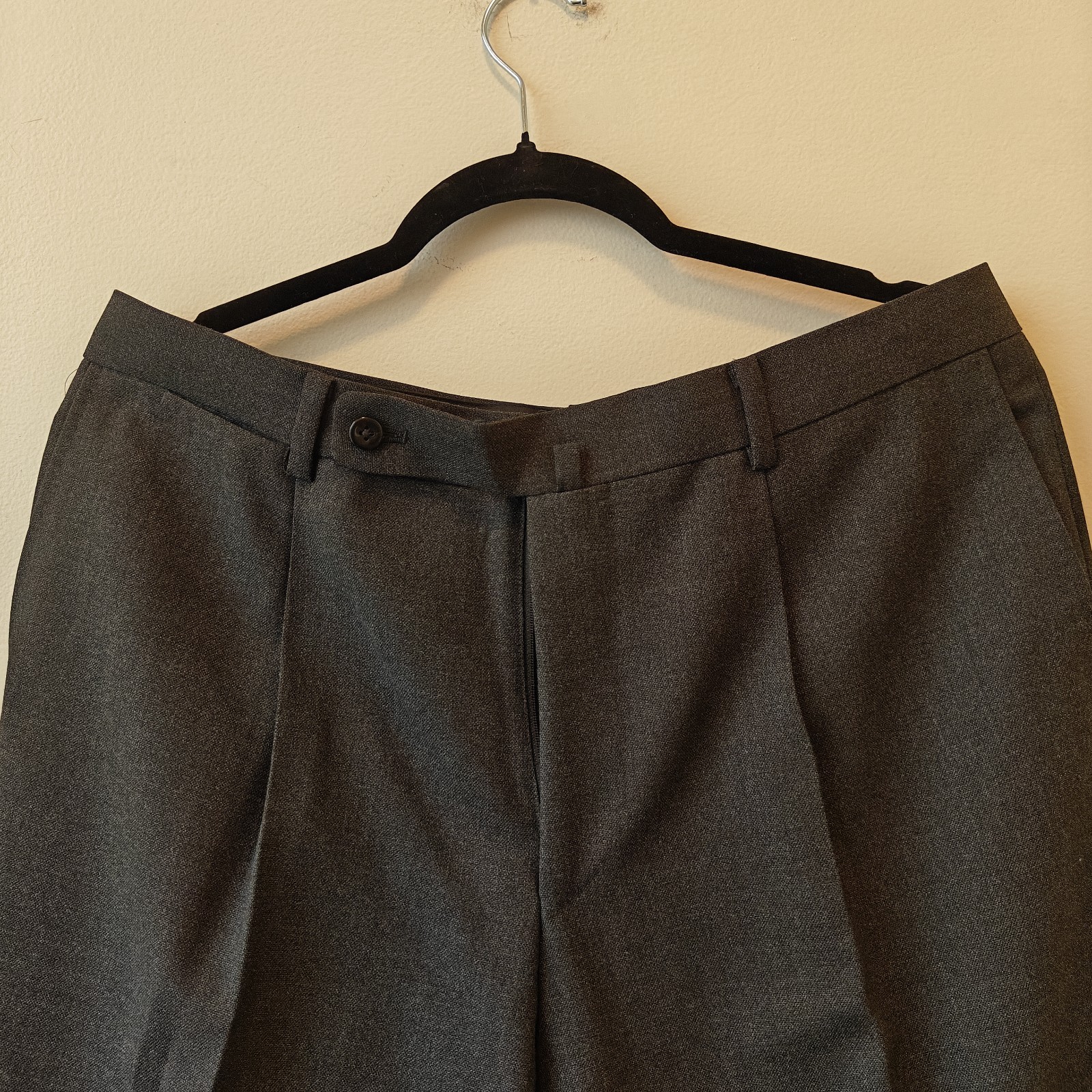 Ring Jacket (The Armoury Type B) Pleated Creased Wool Trousers 52IT, W34-36