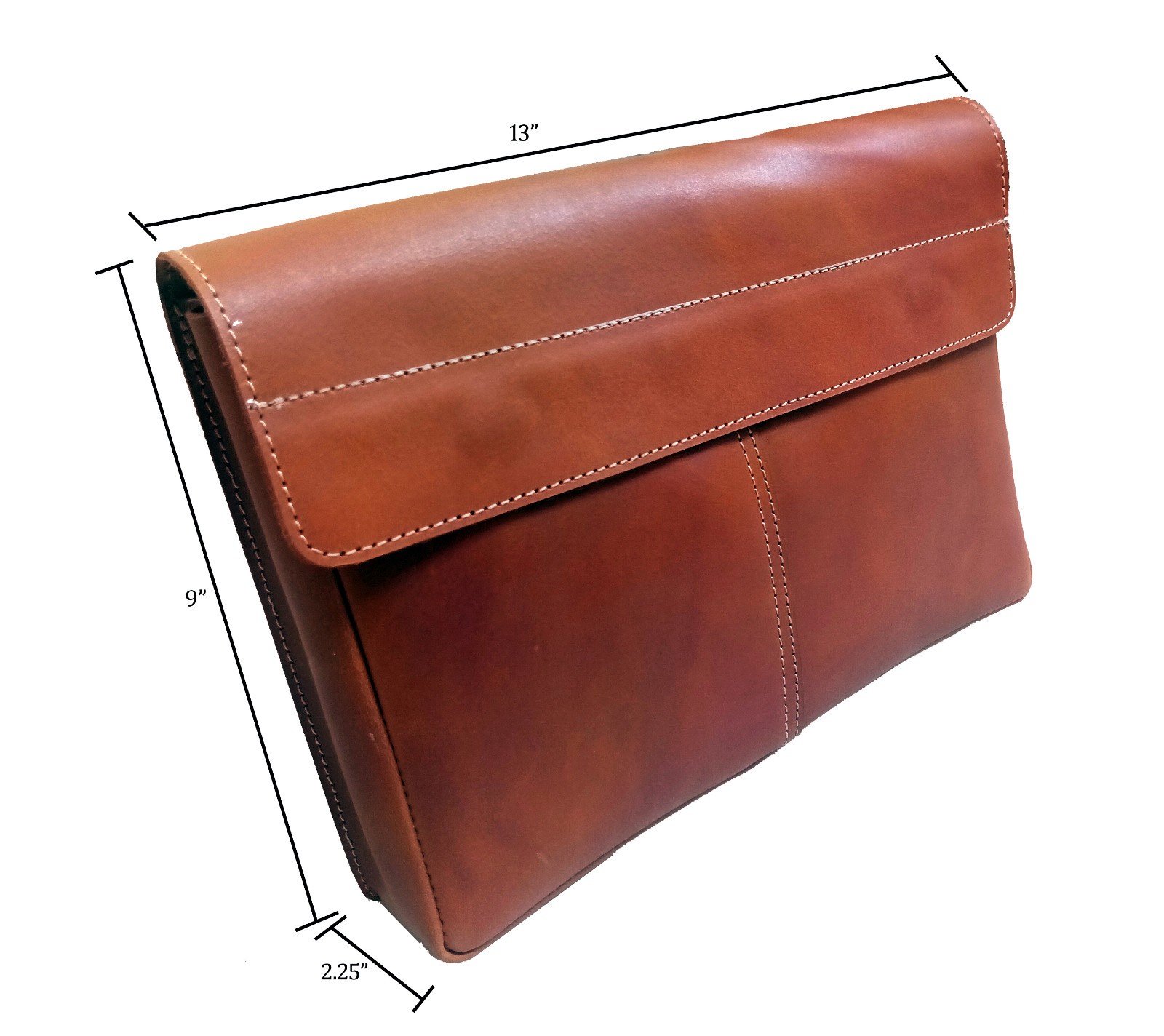 Calyx Full Grain Leather File Folder Organizer Document Holder Leather Portfolio