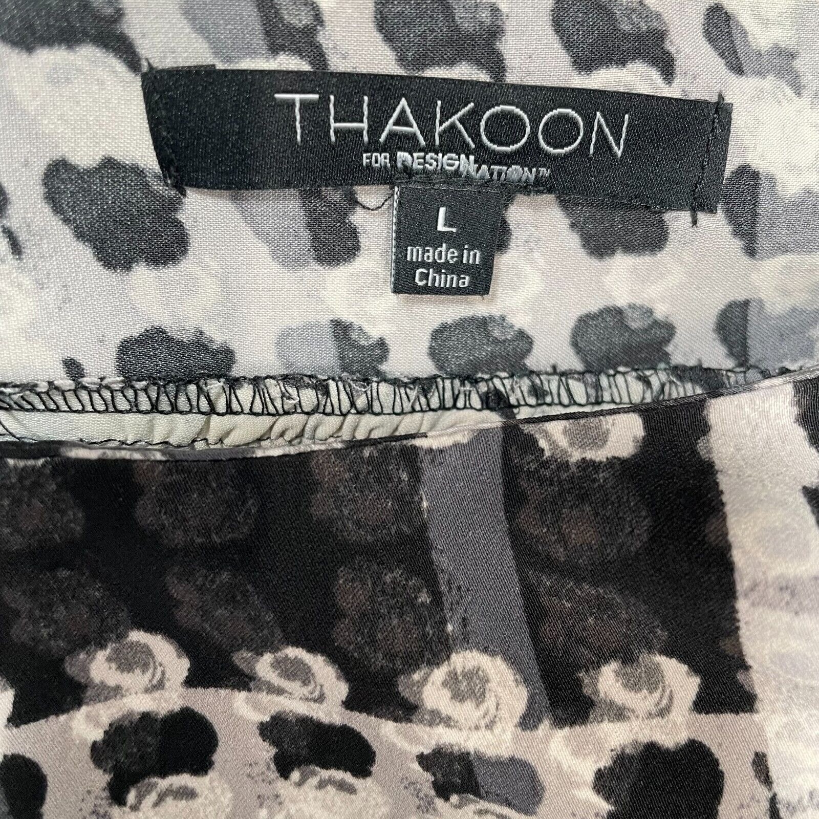 Thakoon Dress Womens Large Long Sleeve Black Polka Dot Abstract Artsy Designer