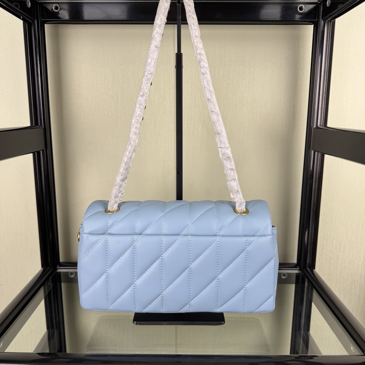 Coach Outlet Tabby Shoulder Bag 26 Pillow Quilting Nappa Brass Bluebell CP150
