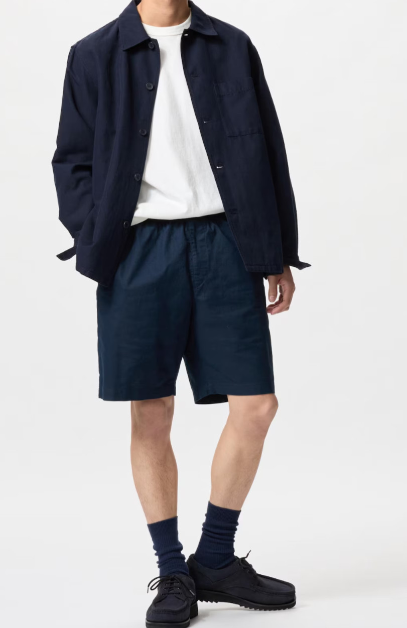 UNIQLO Linen Blend Easy Shorts | 5″ Lightweight Vacation Cool material