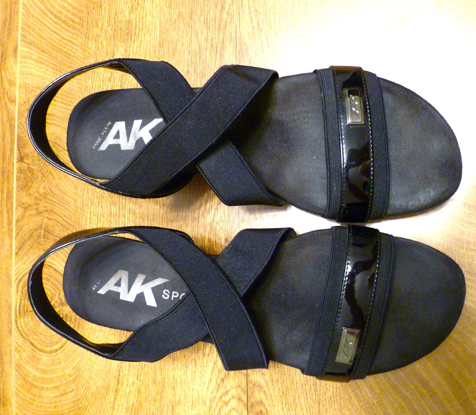 Anne Kline AK Sport Biack Wedge Sandal
